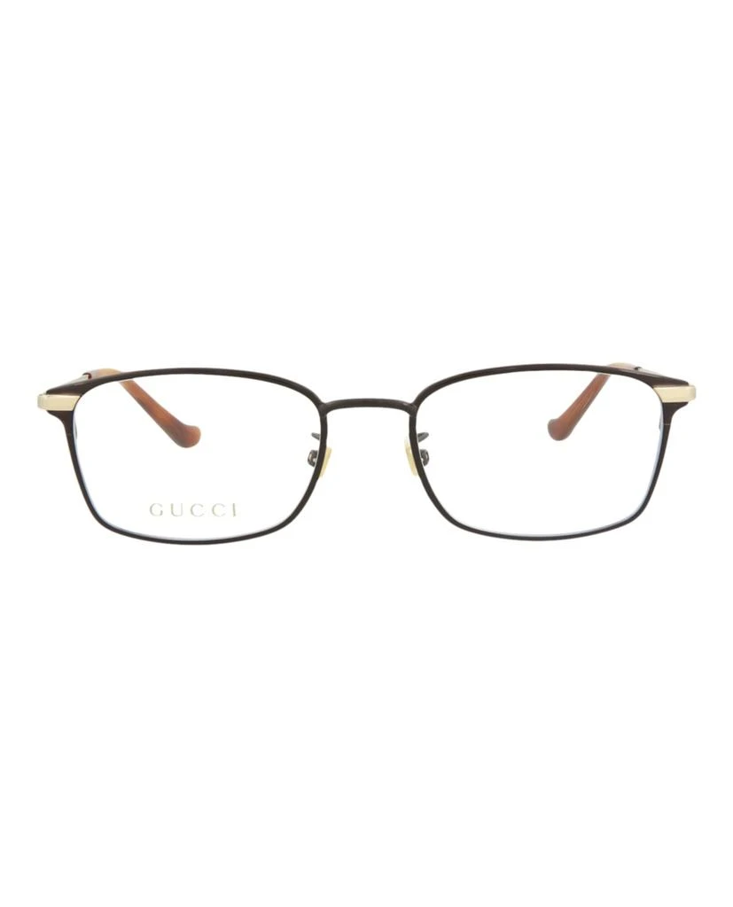 Gucci Square-Frame Metal Optical Frames 1