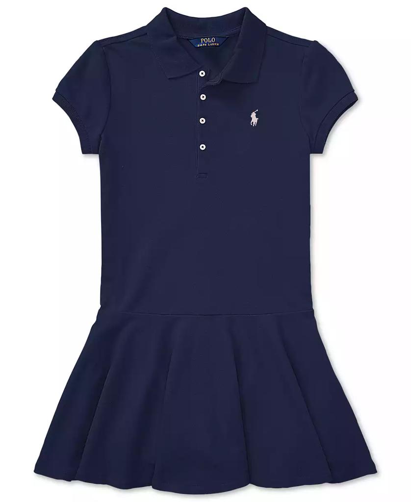 Ralph Lauren Toddler and Little Girls  Cotton Mesh Stretch Shortsleeve  Polo Dress