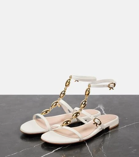 Gianvito Rossi Embellished leather sandals 4
