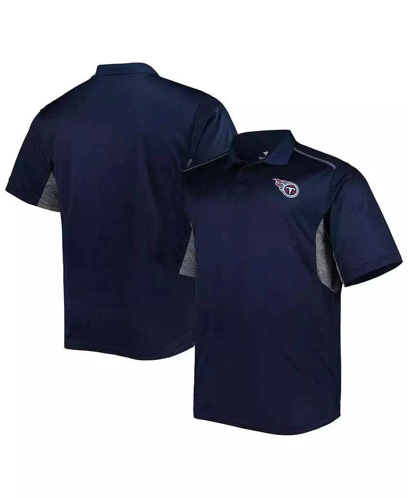 Fanatics Men's Navy Tennessee Titans Big and Tall Team Color Polo Shirt 1