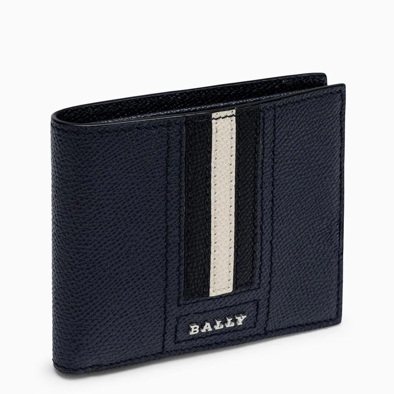 Bally New blue Lettering Tsp bi-fold wallet 1