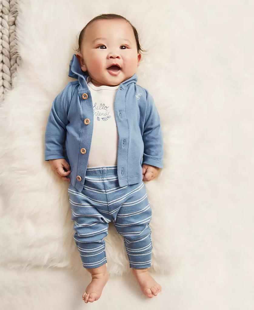 Carter's Baby Boys Little Cardigan, Bodysuit and Pants, 3 Piece Set