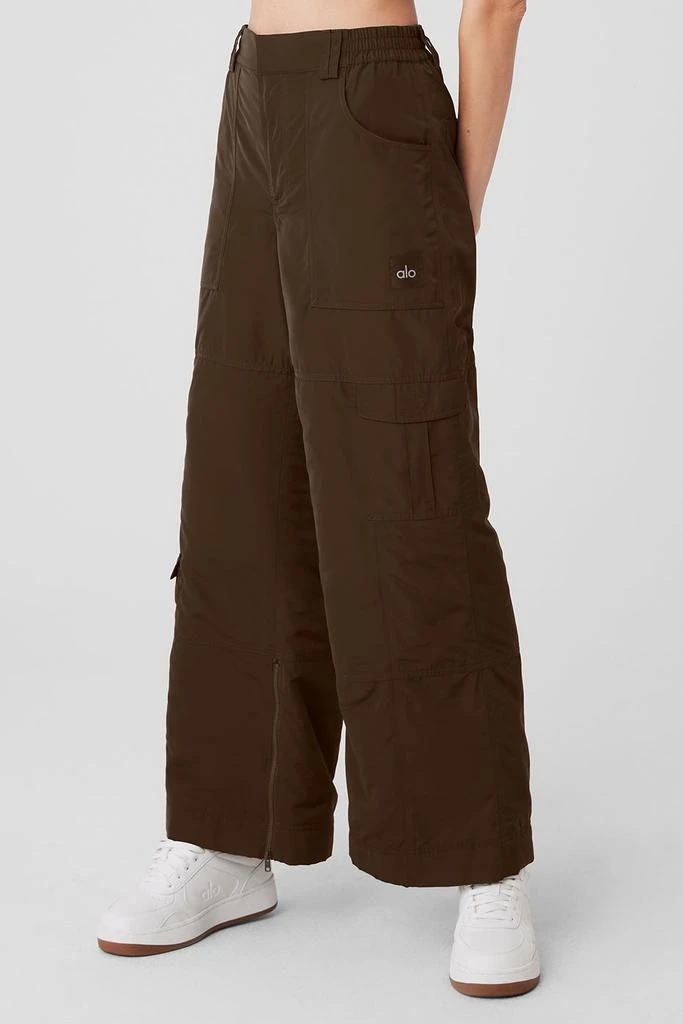 Alo High-Waist Ski-Moto Puffer Pant - Espresso 3