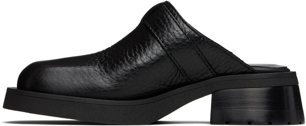 MIISTA Black Aroa Buckled Mules 3