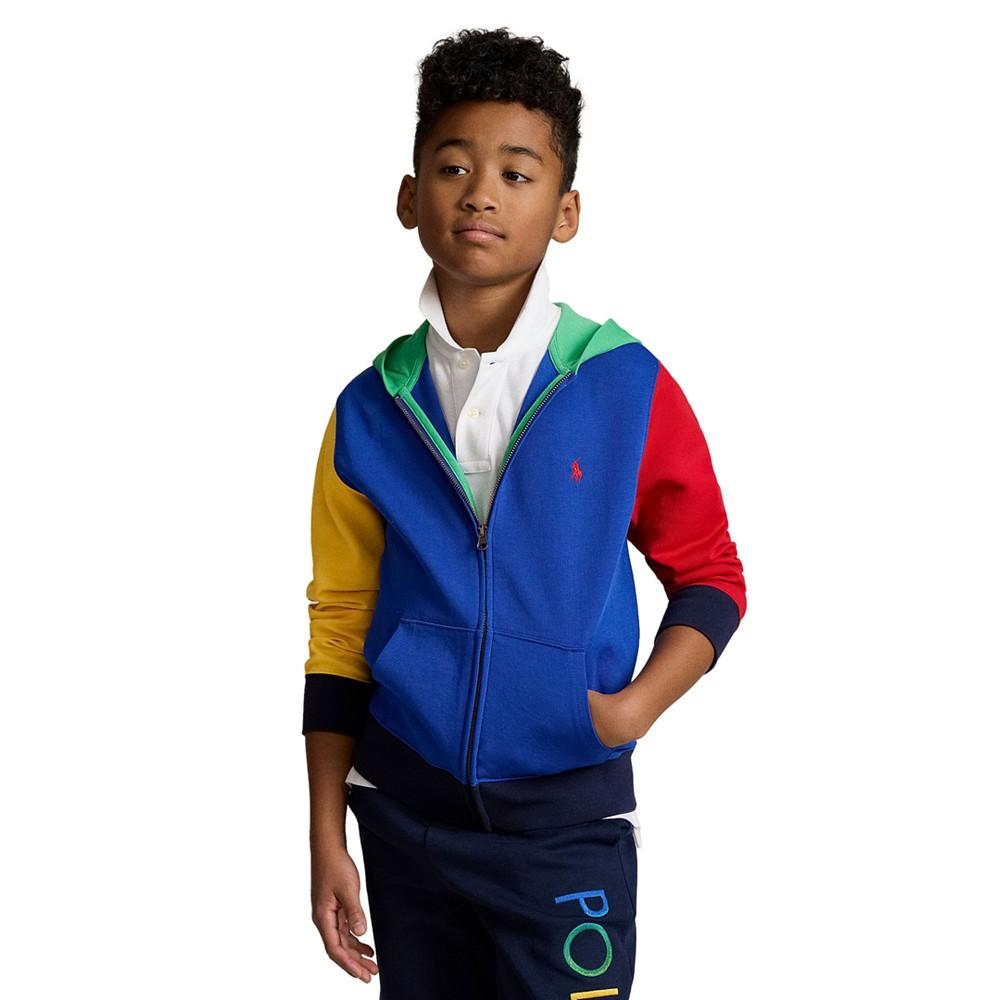 Polo Ralph Lauren Big Boys Color-Blocked Ombre-Logo Zip Hoodie