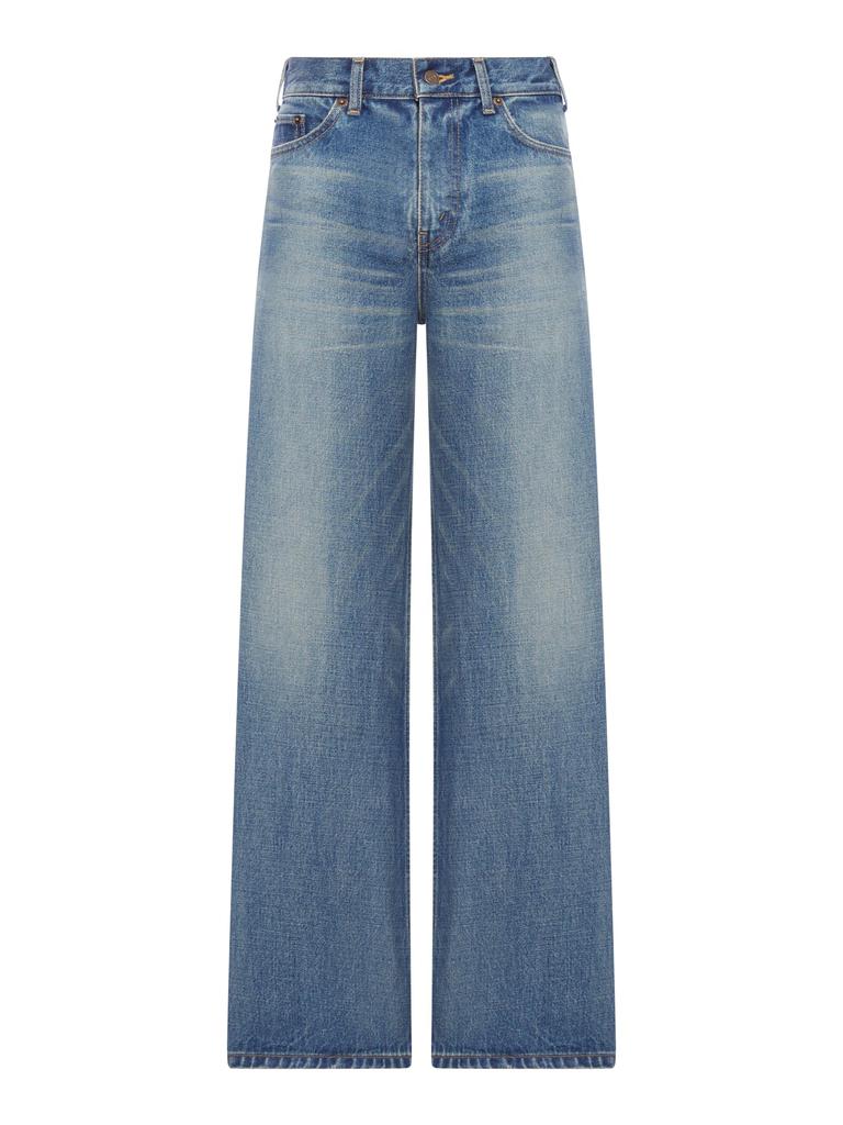 Celine MARCO JEANS IN DENIM WITH DARK UNION WASH - Jeans