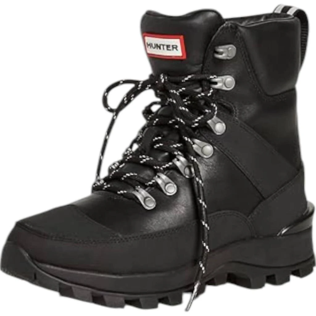 Hunter Women's Commando Boots In Black 1