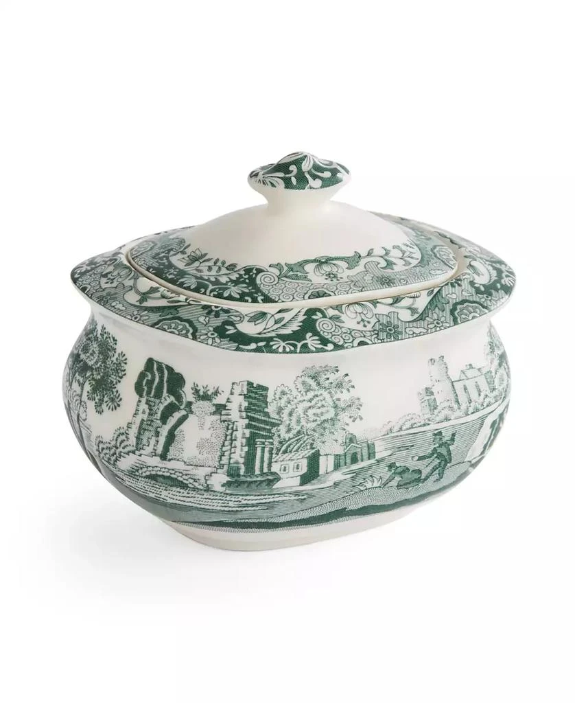Spode Heritage Green Italian Covered Sugar Bowl 4