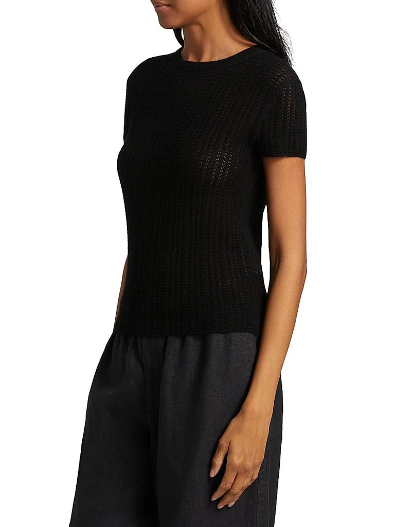 Vince Waffle Knit Short-Sleeve Sweater 4