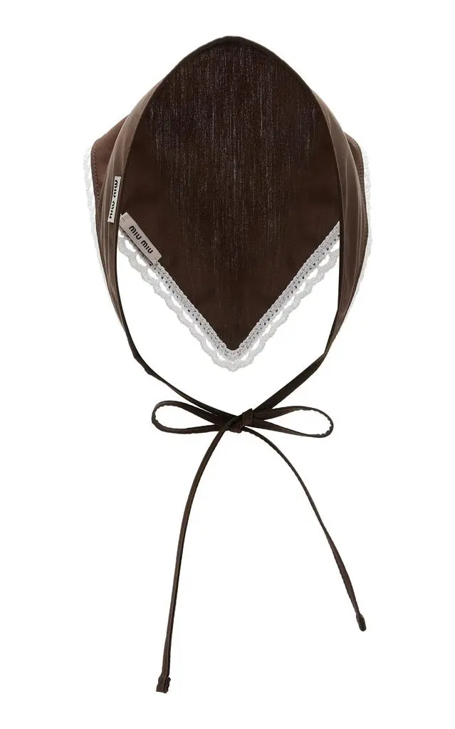 Miu Miu Miu Miu Tie-Around Poplin Bandana - Moda Operandi