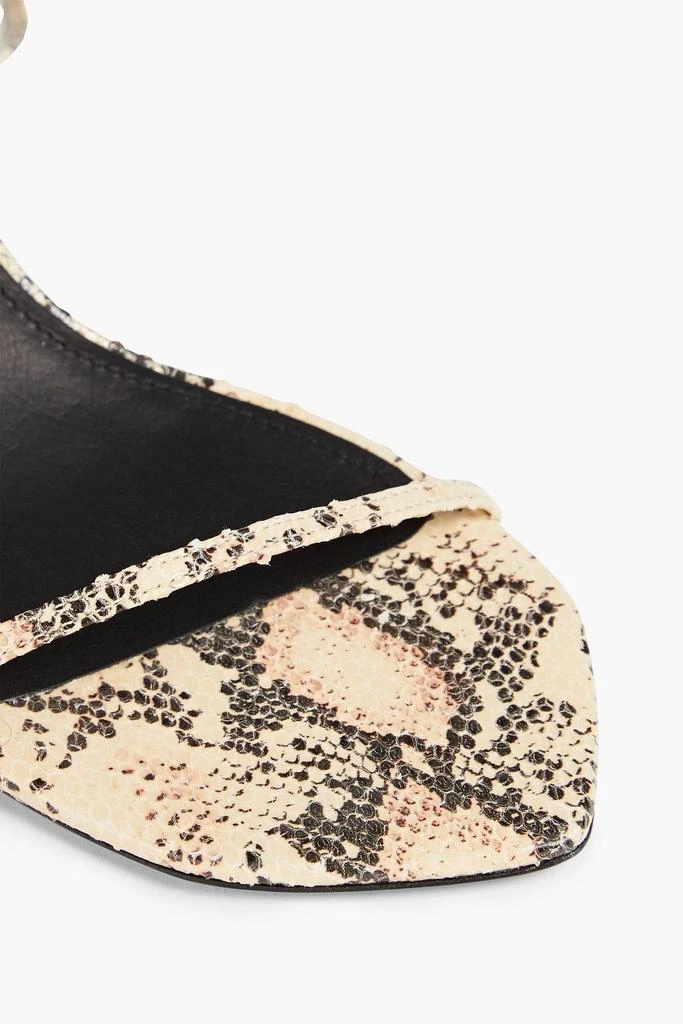 Isabel Marant Aridee snake-effect leather sandals 4