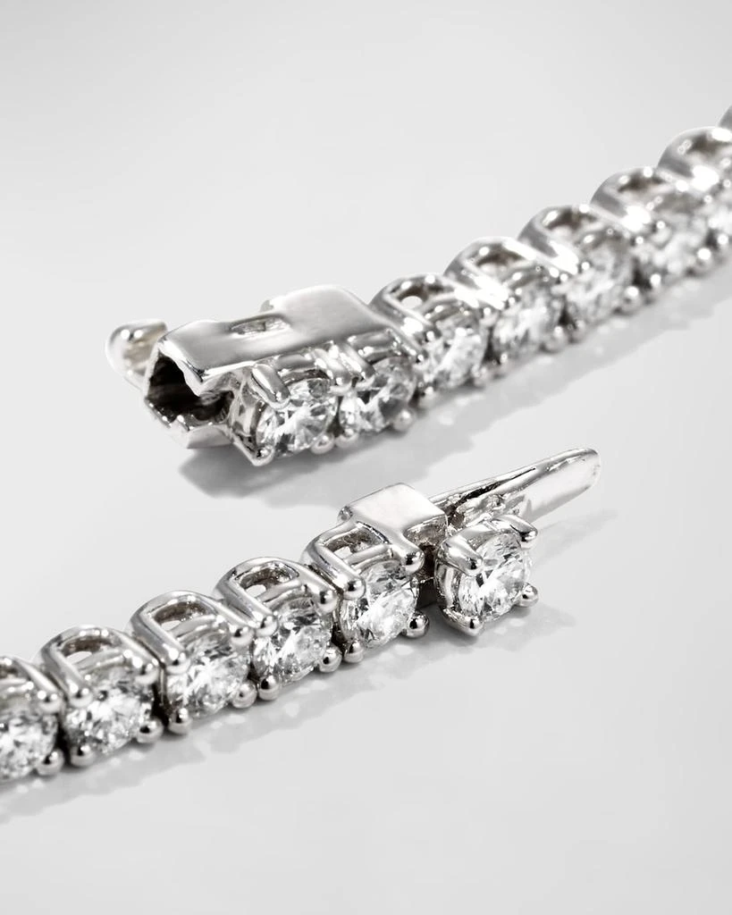 Memoire 18k White Gold 71-Diamond Tennis Bracelet, 3.30tcw 4