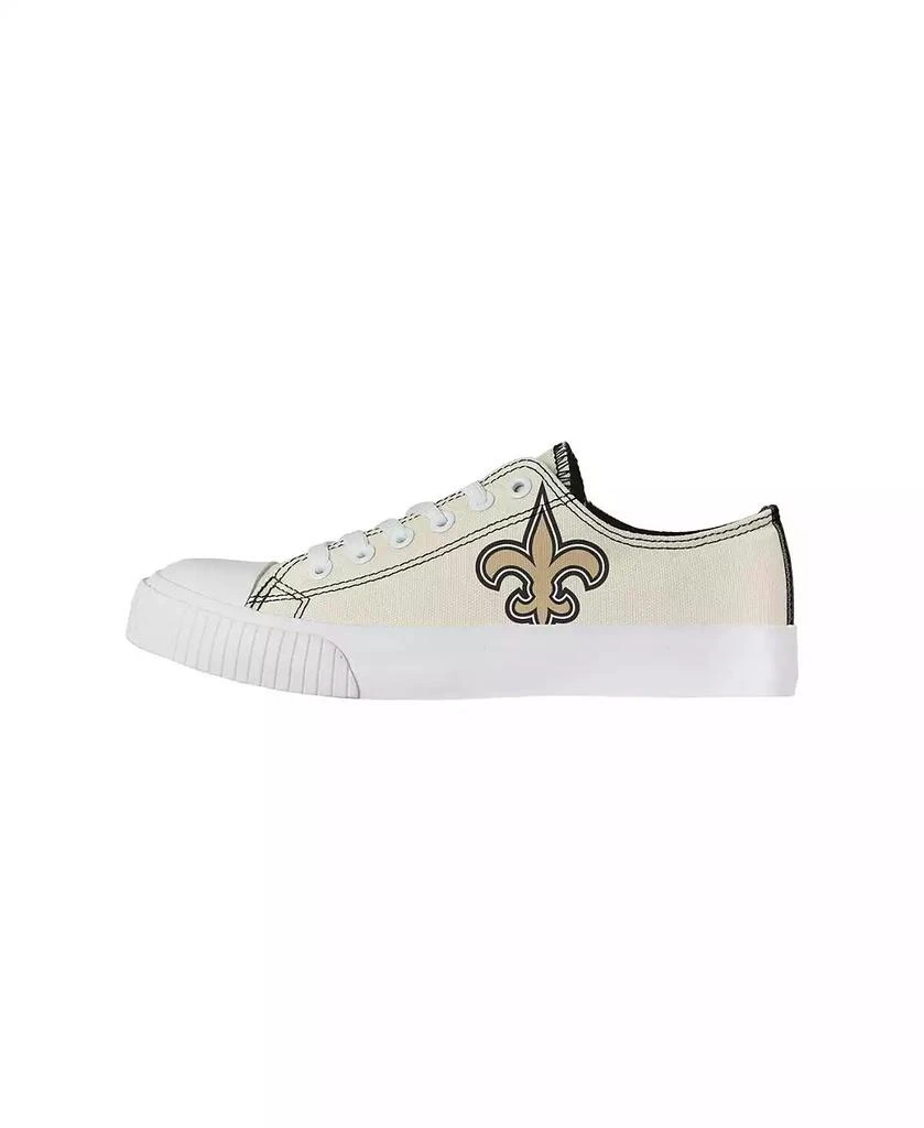 FOCO Women
s Cream New Orleans Saints Low Top Canvas Shoes 2