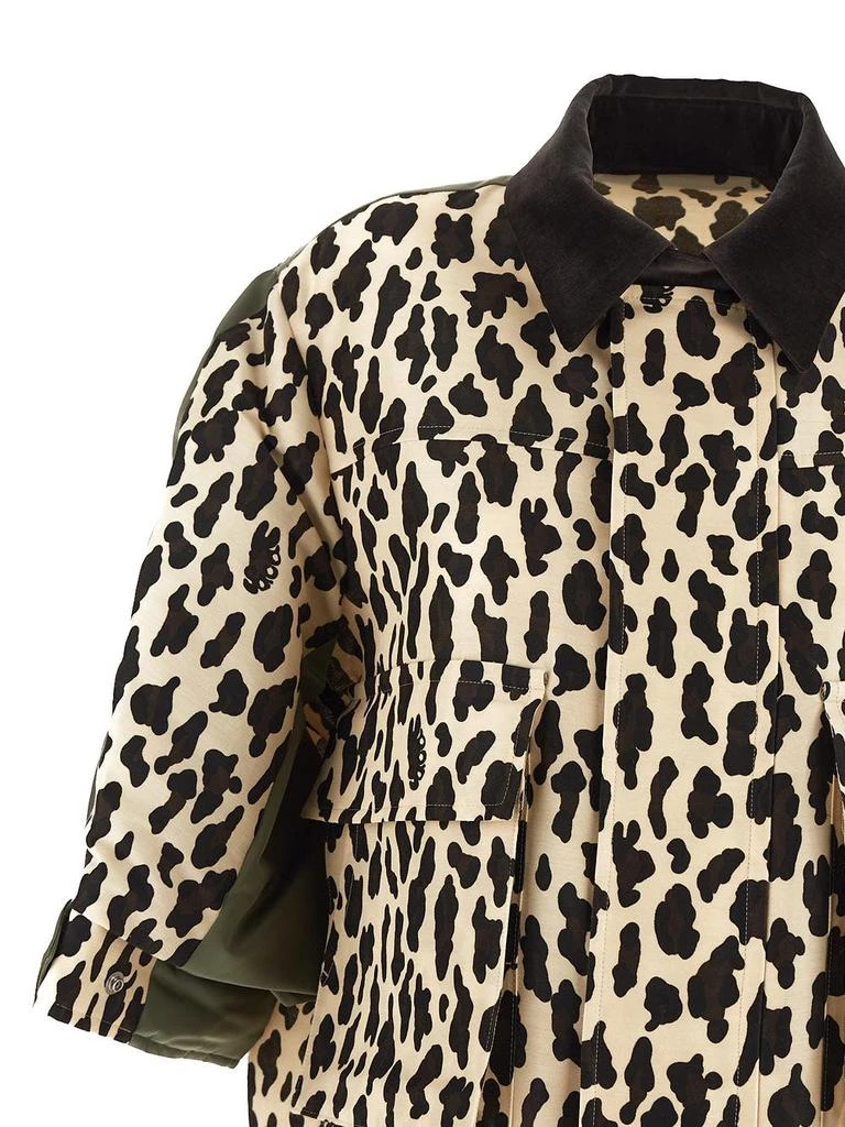 Sacai Leopard print zip blouson 3