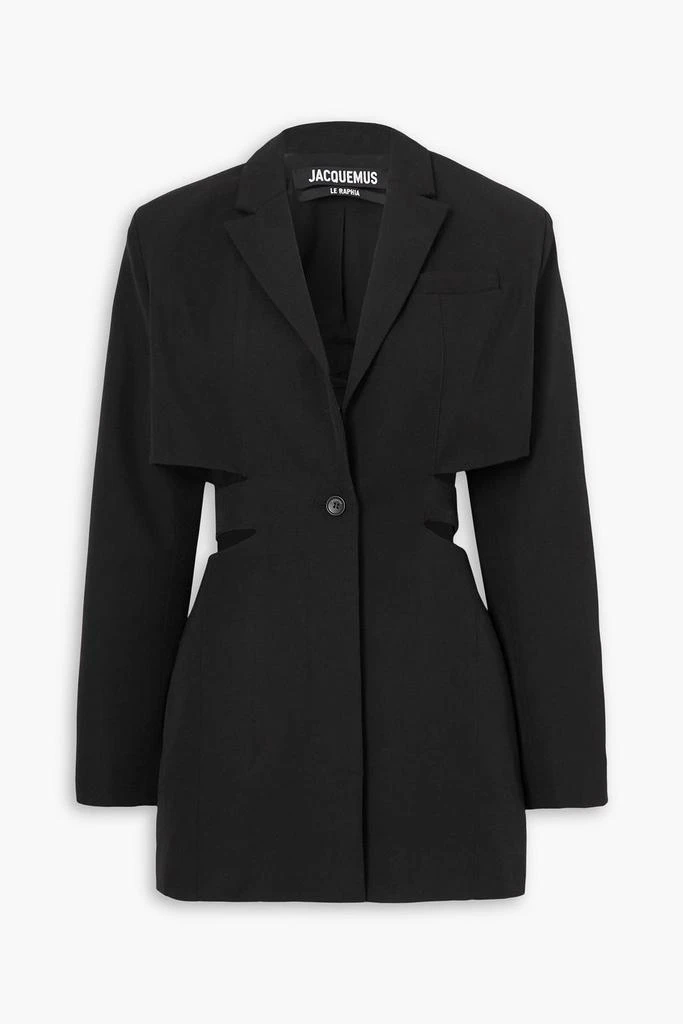 Jacquemus Bari cutout wool mini dress 1