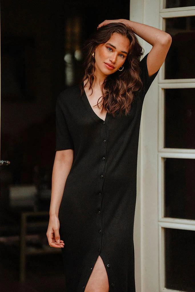 Saaj Paris Robe Évy Noir 2