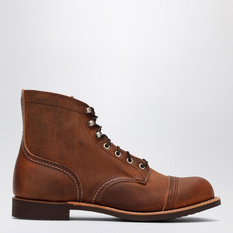 Red Wing Copper leather Iron Ranger boot