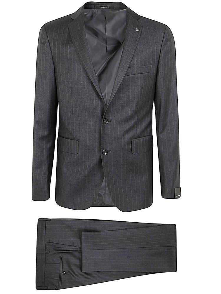 TAGLIATORE Tagliatore Pinstriped Tailored Suit