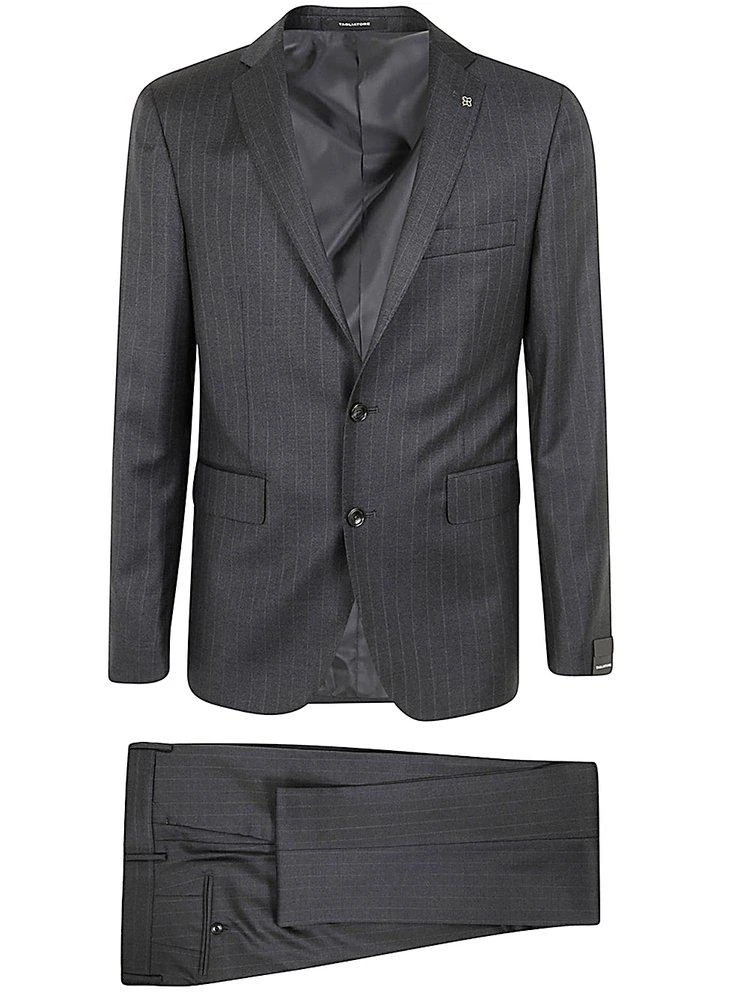 TAGLIATORE Tagliatore Pinstriped Tailored Suit 1