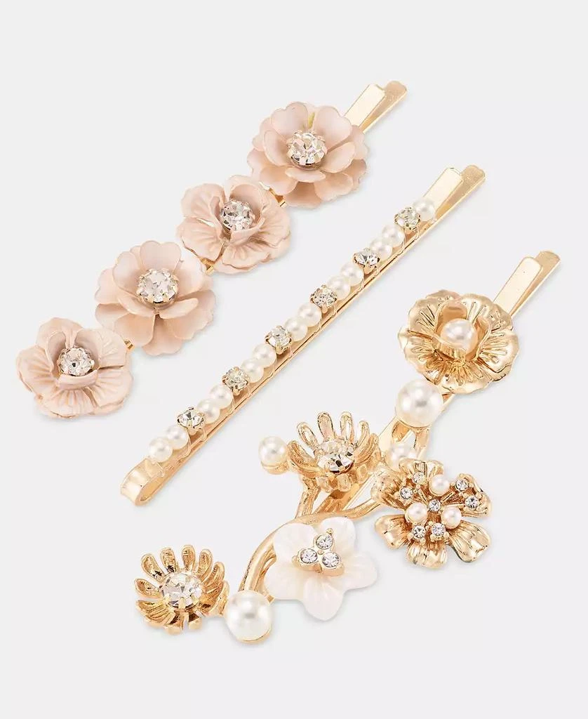Lonna 
Lilly Gold-Tone 3-Pc. Set Crystal Flower Hair Pins 3