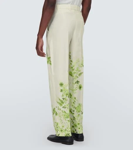 King & Tuckfield Floral belted straight pants 4
