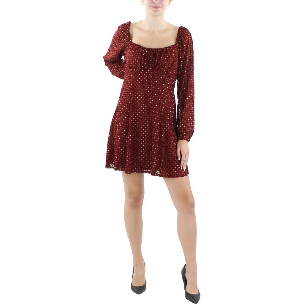 As U Wish Juniors Womens Glitter Short Mini Dress 3