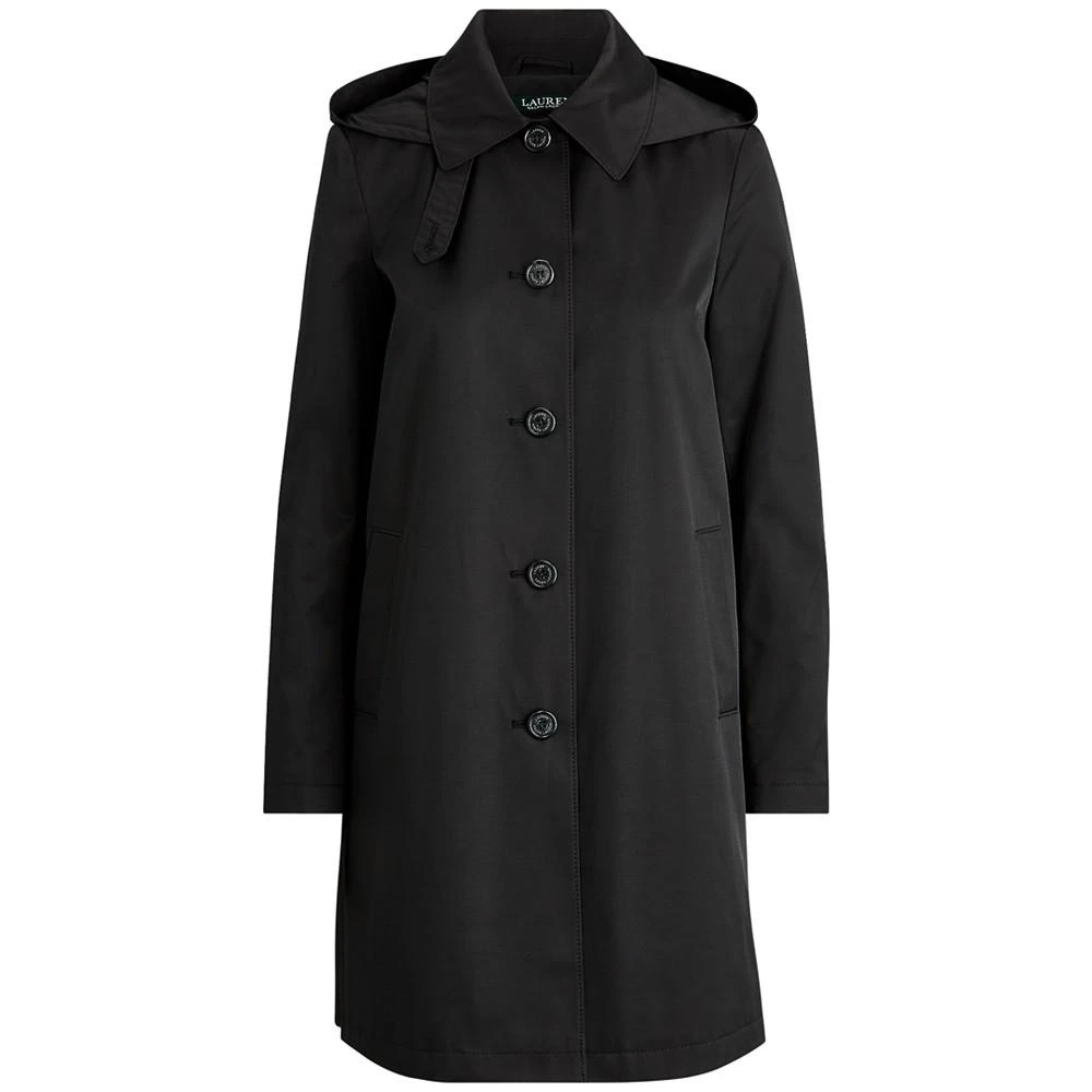 Ralph Lauren Womens Hooded A-Line Raincoat 3