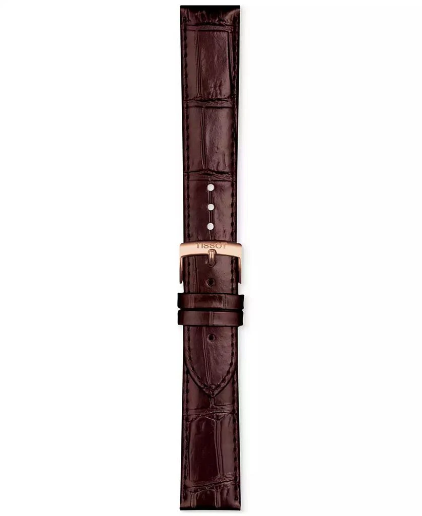 Tissot Official Interchangeable Brown Leather Watch Strap 1