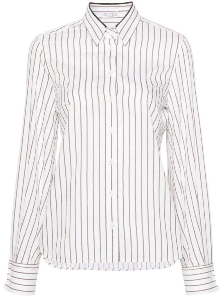 Brunello Cucinelli Brunello Cucinelli Striped Cotton Shirt 1