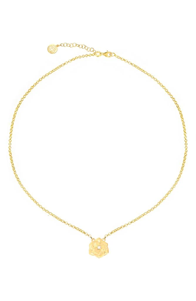 GABI RIELLE Rosebud CZ Pendant Necklace 1