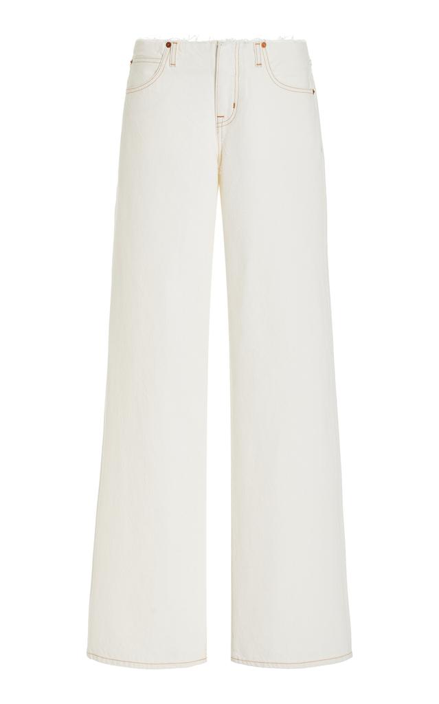 SLVRLAKE SLVRLAKE - Mica Rigid Low-Rise Wide-Leg Jeans - White - 32 - Moda Operandi