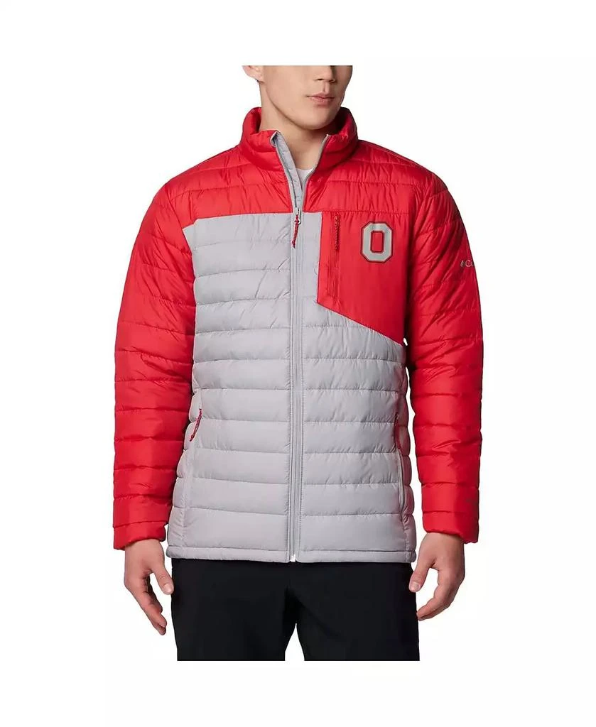 Columbia Men's Gray Ohio State Buckeyes Double Blitz Omni-Heat Infinity Insulated Full-Zip Jacket 1