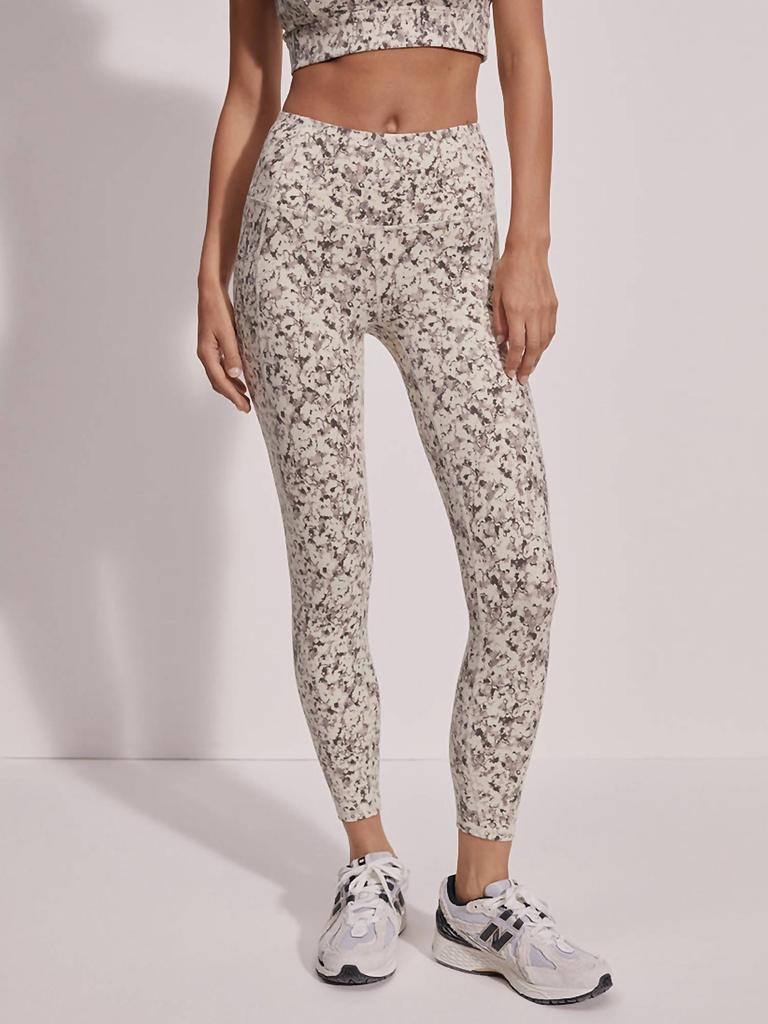 Varley Move Pocket High Legging 25" In Crema Fractured Flower