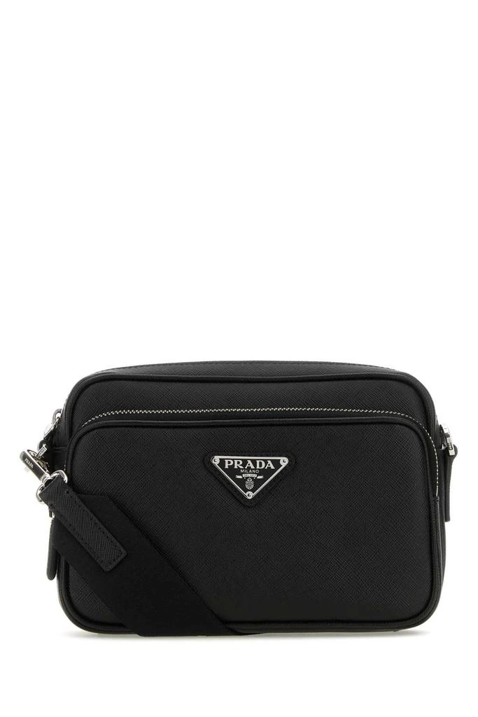 Prada BLACK LEATHER CROSSBODY BAG 1