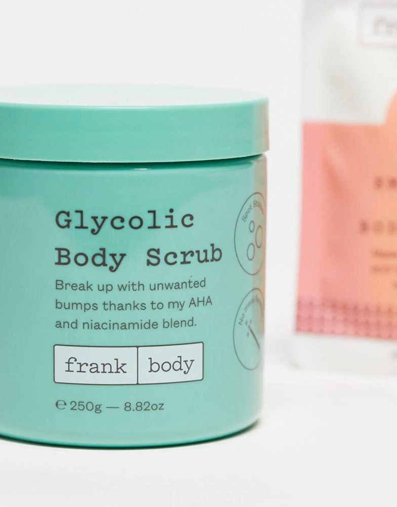 Frank Body Frank Body Glycolic Body Scrub 250g + Free Smoothing AHA Body Lotion 50ml 3