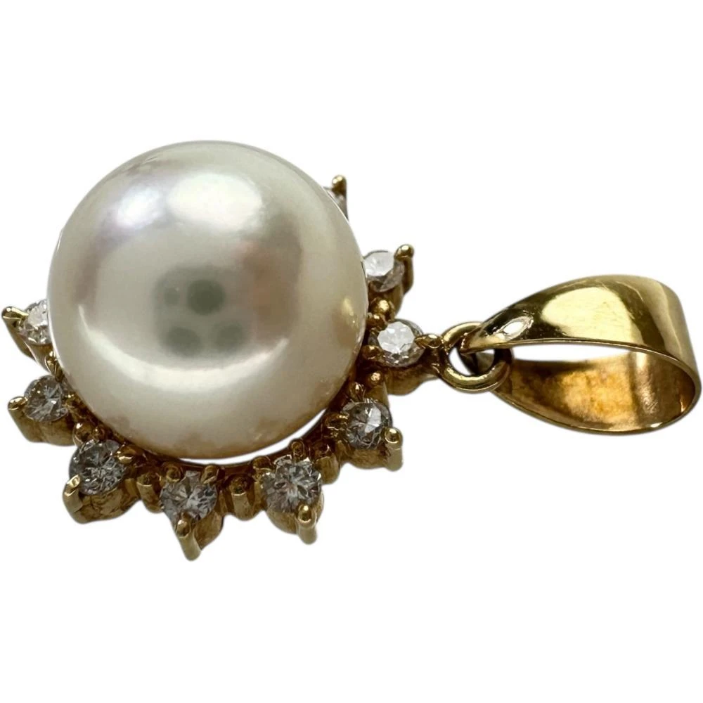 Tasaki TASAKI Akoya Pearl Diamond Au750 Pendant 4