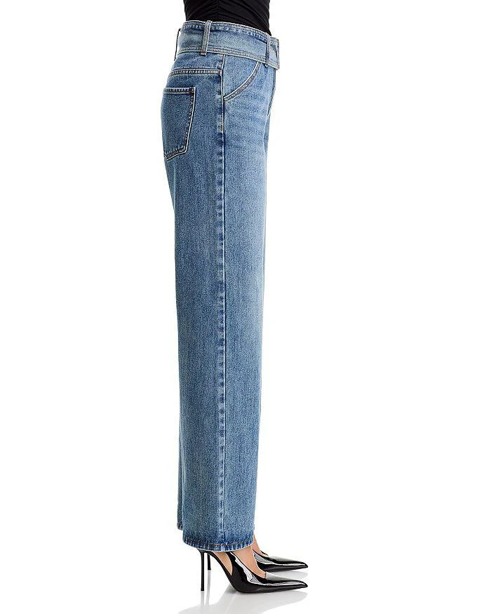 Steve Madden Cove High Rise Belted Jeans in Orion Blue 4