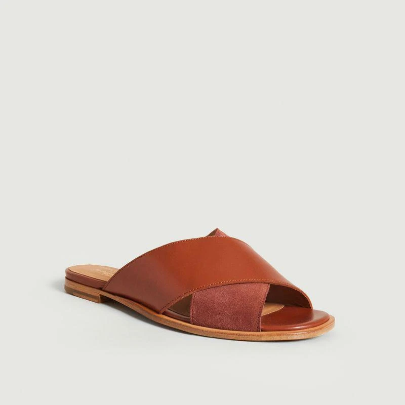 L'Exception Paris Rémie suede open-toe mules L'Exception x Anthology Wine L'EXCEPTION PARIS 1