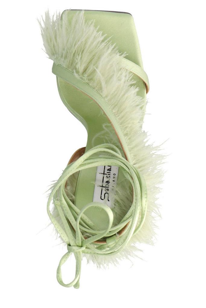 Sebastian Sebastian Feather Tie Sandals