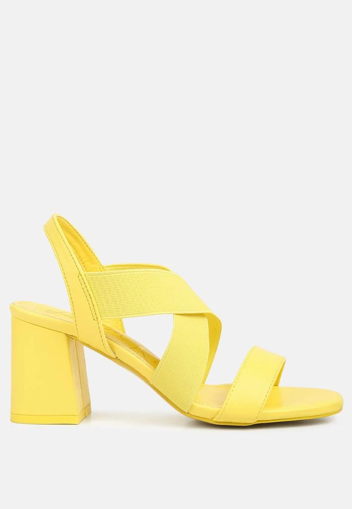 London Rag comfortable straps block heel sandals 7