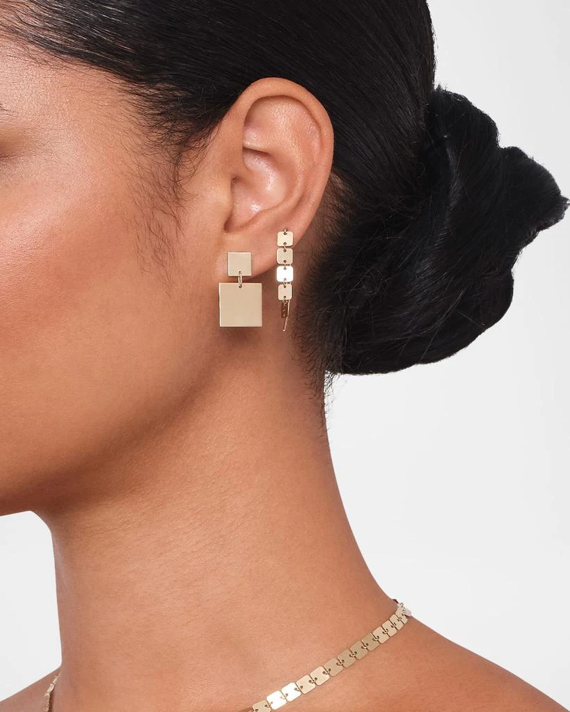 LANA 14K Yellow Gold Double Square Dangle Earrings 2