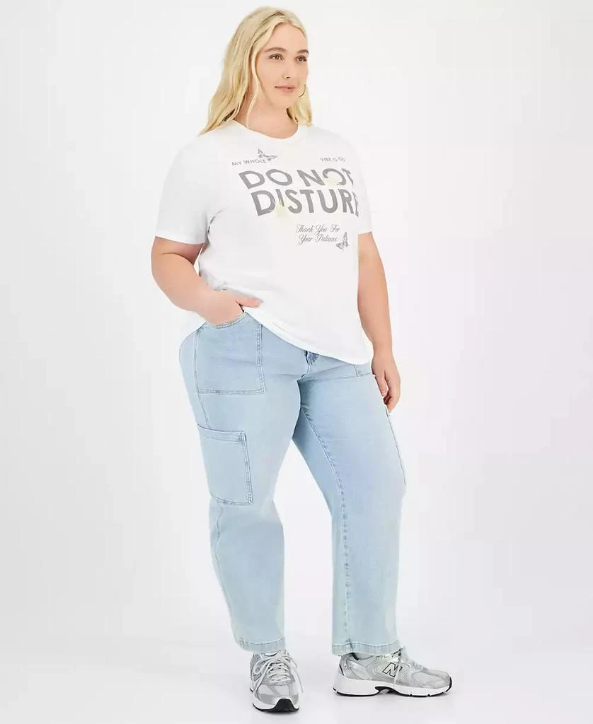 Love Tribe Trendy Plus Size Do Not Disturb Graphic T-Shirt 2