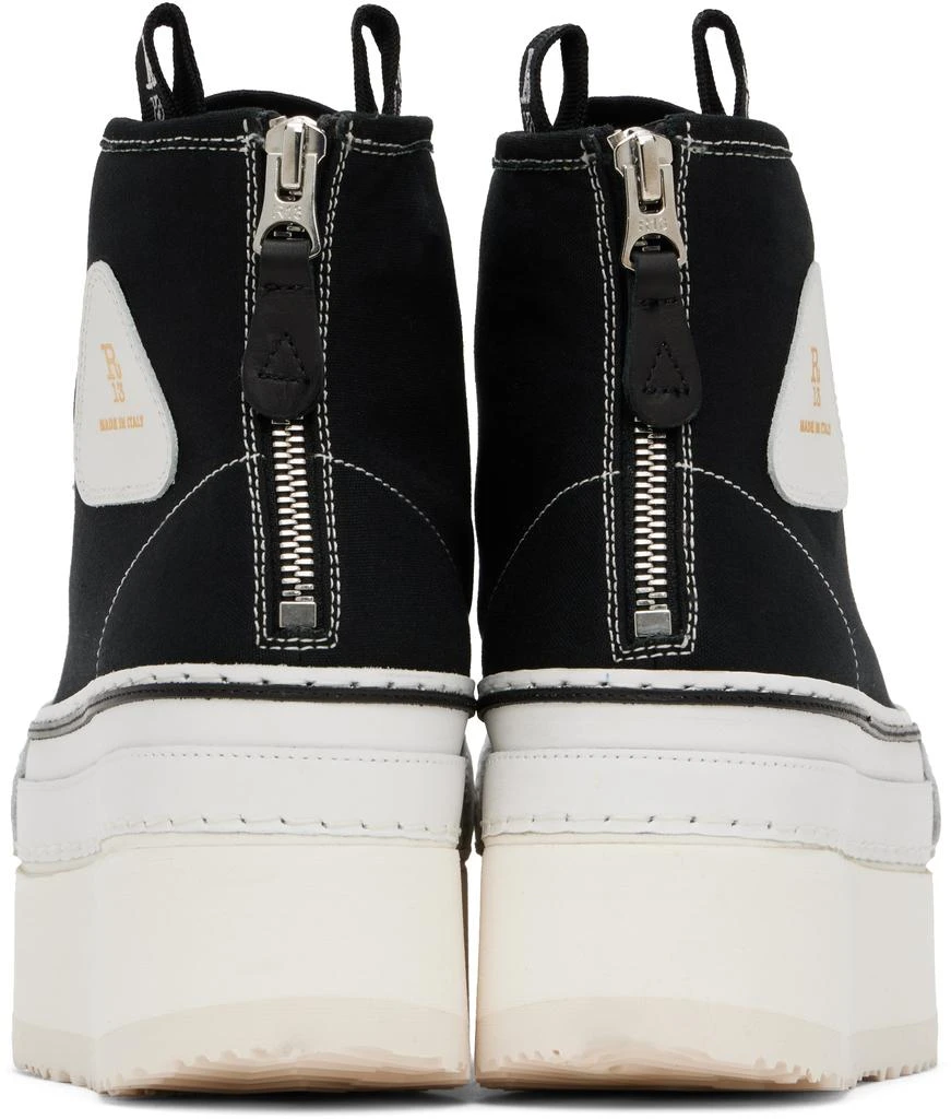 R13 Black Courtney Platform High Top Sneakers 2