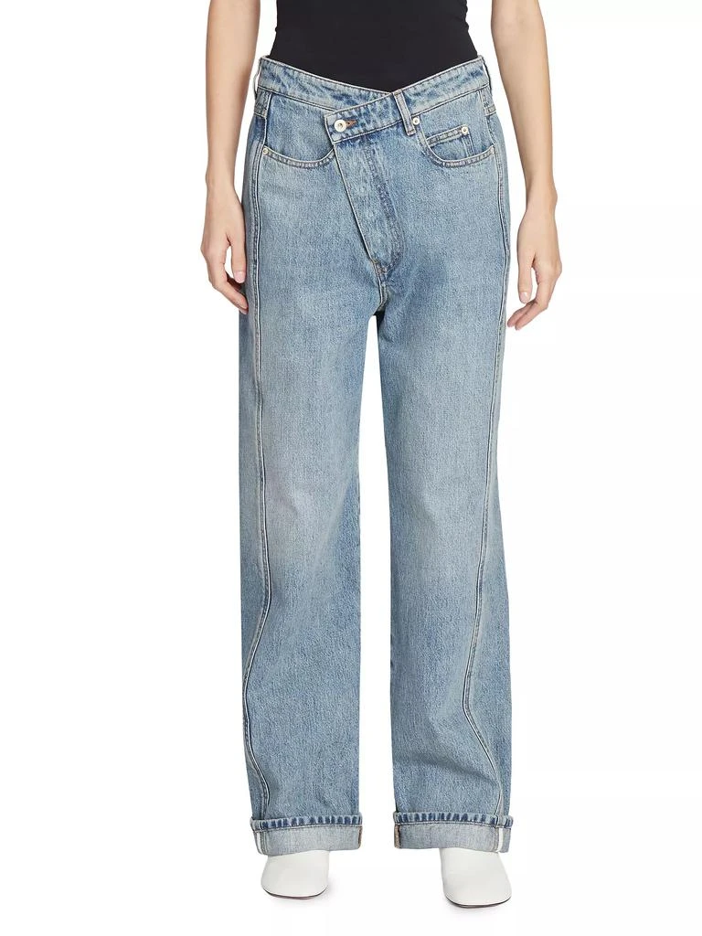 Loewe Deconstructed Straight-Leg Jeans 3