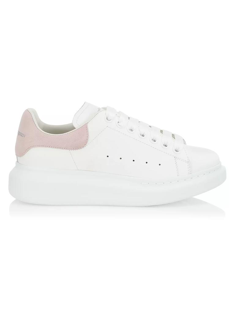 Alexander McQueen Women's Oversized Embossed Logo Colorblocked Suede Sneakers