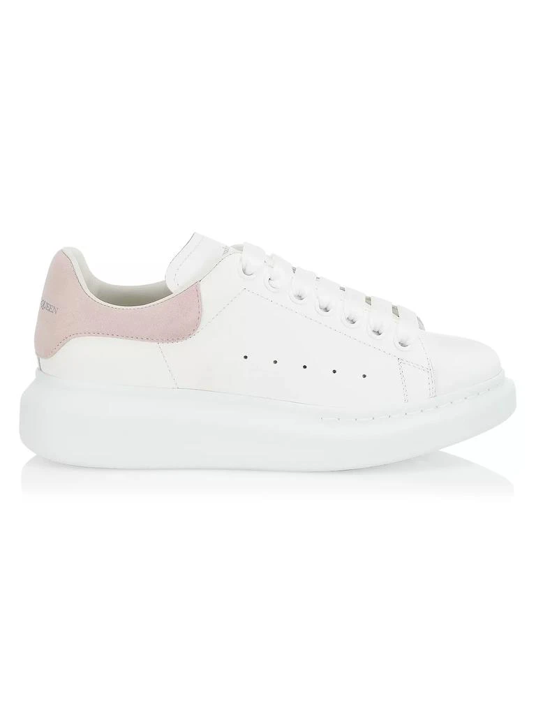 Alexander McQueen Women's Oversized Embossed Logo Colorblocked Suede Sneakers 1