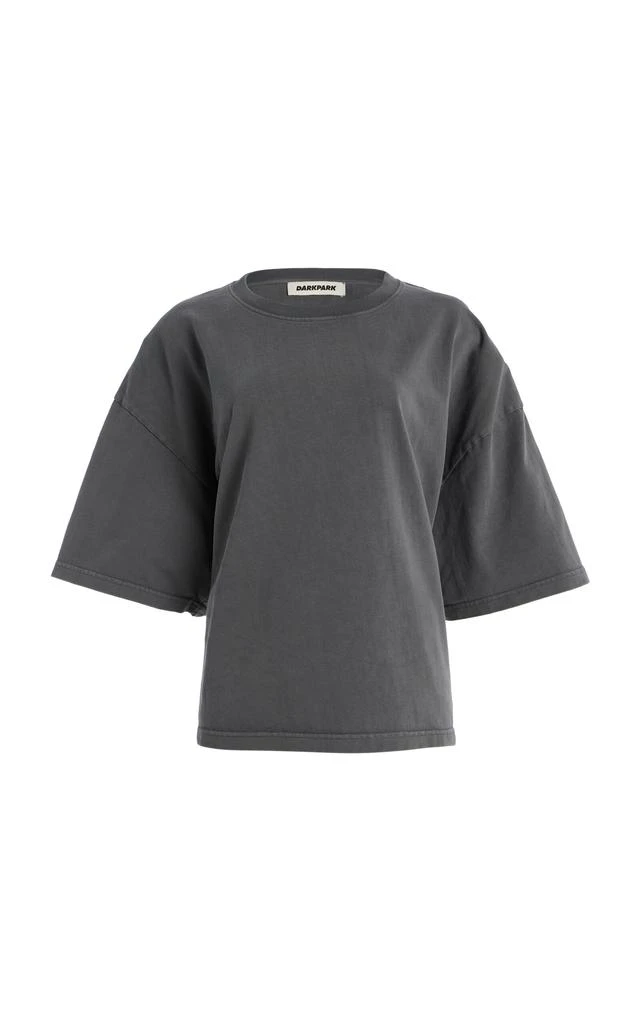 DARKPARK DARKPARK - Doyle Draped Cotton T-Shirt - Grey - L - Moda Operandi 1