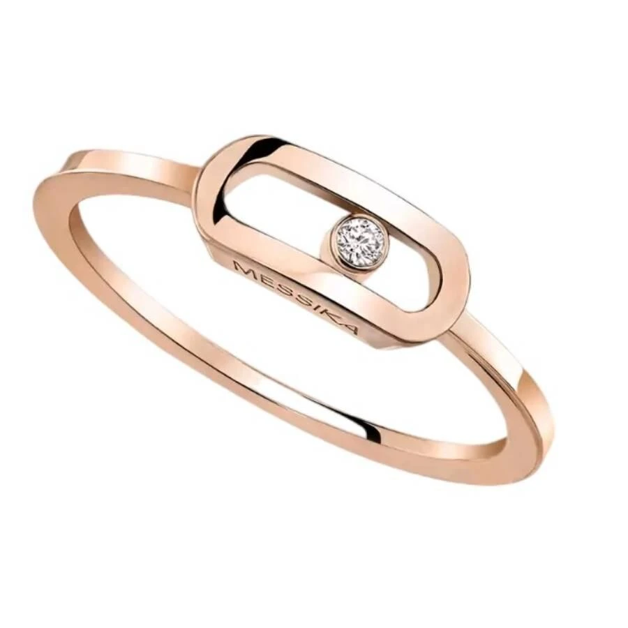 Messika Messika Move Uno Rose Gold Diamond Ring, Size 52