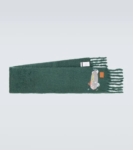Loewe x Suna Fujita Submarine mohair-blend scarf 1