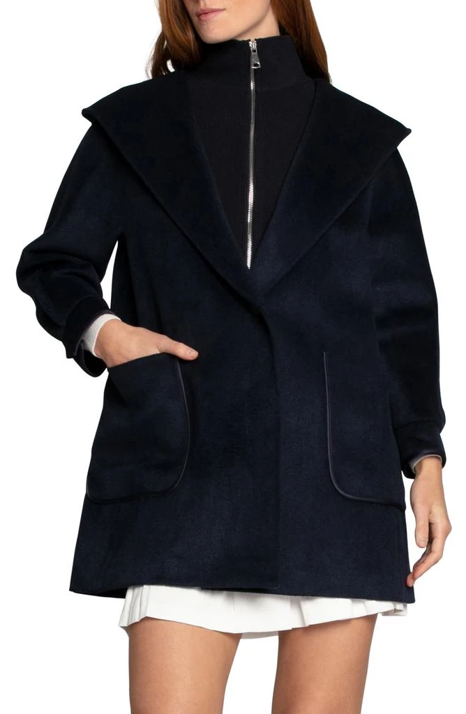 Belle 
Bloom Next To You Coat with Rib Knit Bib